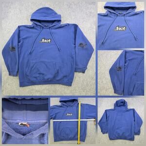 VTG ...Lost Hoodie Mens Large? Lost Enterprises Blue Graphic Pullover Sweatshirt
